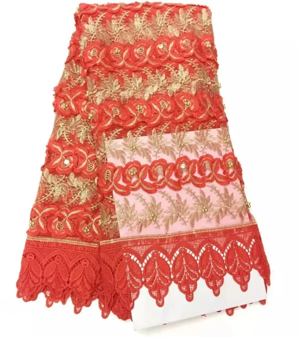 Новое поступление африканская 3D кружевной ткани высокого качества французский