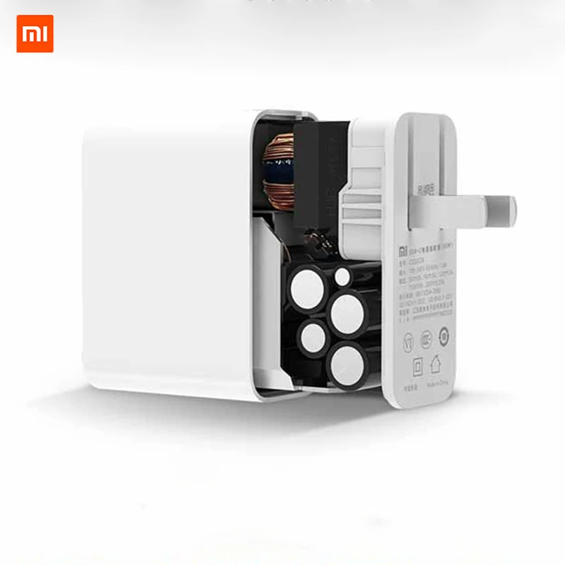 Оригинальный адаптер питания Xiaomi 65W Type C быстрое зарядное устройство Mi Notebook Air 13 3