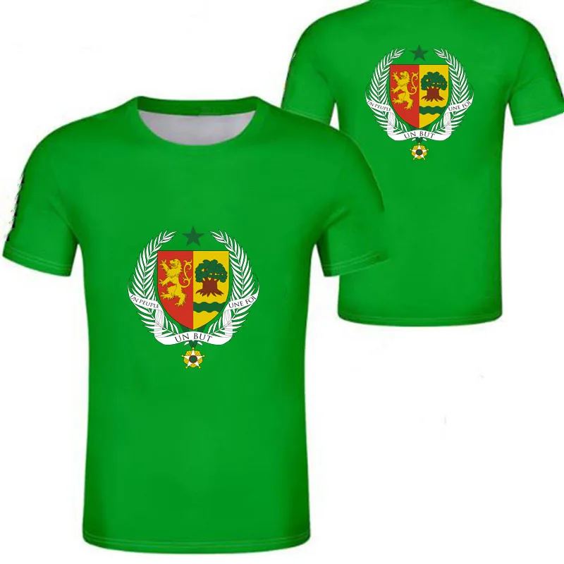 Футболка с изображением Сенегала мужская Молодежная имени номера sen