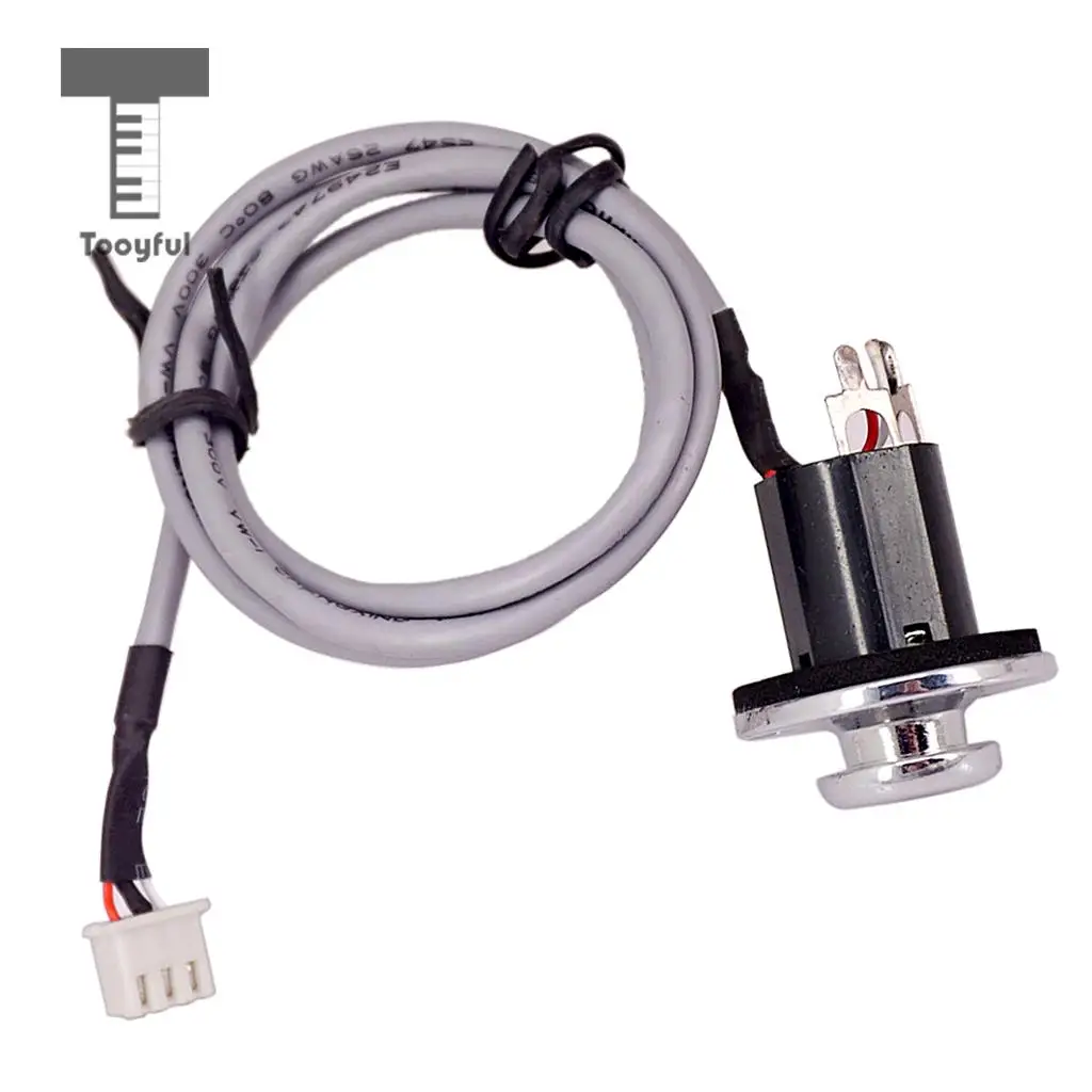 

Tooyful звукосниматель акустической гитары EQ Внутренний Трос с 3-контактной вилкой и разъемом 6,35 мм для замены гитары EQ Preamp