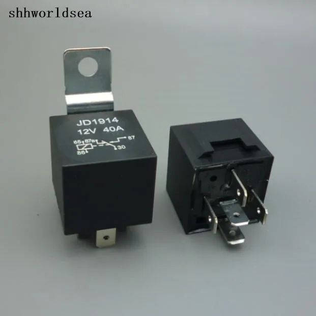 Shhworld Sea 5 шт. 30 100 автомобильное реле 12 В 5pin 40a долговечный черный медный терминал