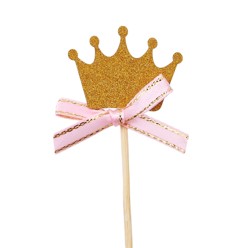 3 шт./упак. Prince украшения для вечеринки золотой и серебристый лук аксессуары торта