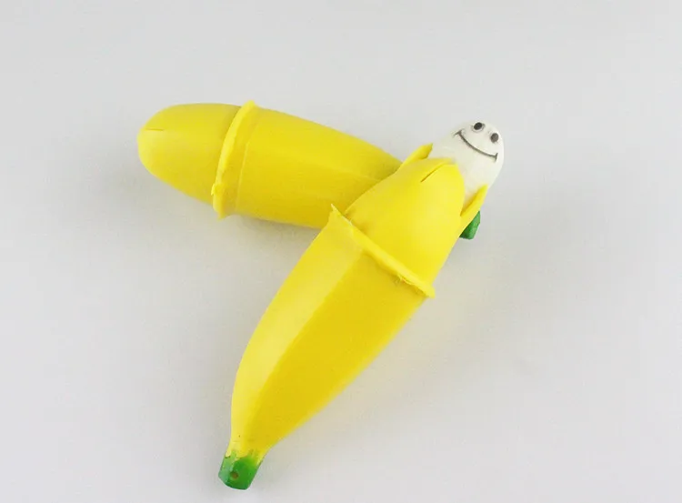 Милый банановый Squishy медленный отскок игрушки для детей медленно поднимающийся анти-стресс моделирование фрукты модель банан детские подарок для забавных игрушек