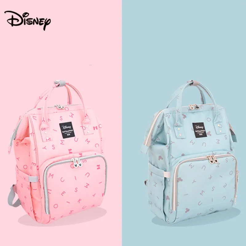 Disney модная сумка для мамы многофункциональный большой емкости Сумки из натуральной кожи беременных Детский рюкзак из портативный беременной женщины сумка для детских вещей