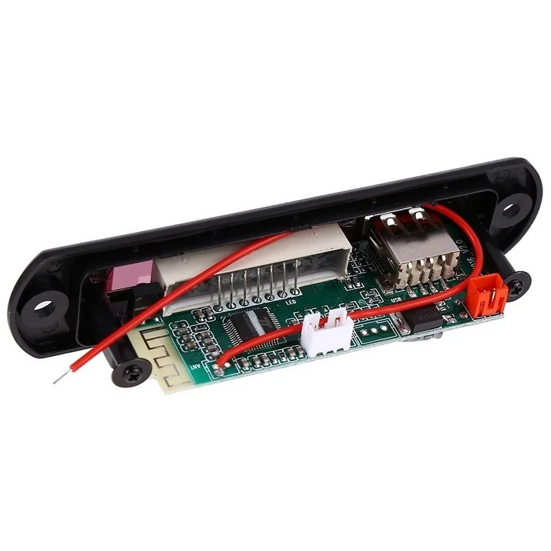 Цифровой светодиодный 12 в Bluetooth MP3 декодер плата с поддержкой батареи FM радио USB TF AUX пульт дистанционного управления для автомобиля XM-19