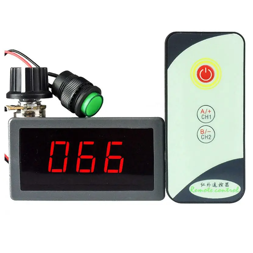 Лучшая цена Новый 6 В 12 24 PWM DC Скорость регулятор светодио дный Дисплей ИК пульт