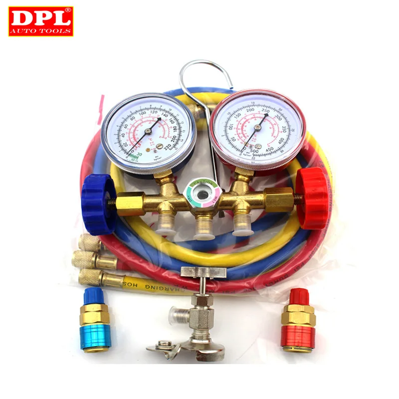 Фреоновый манометр для Авто воздуха Conditiong Syetem& R12 R22 R502 Manifld Калибр