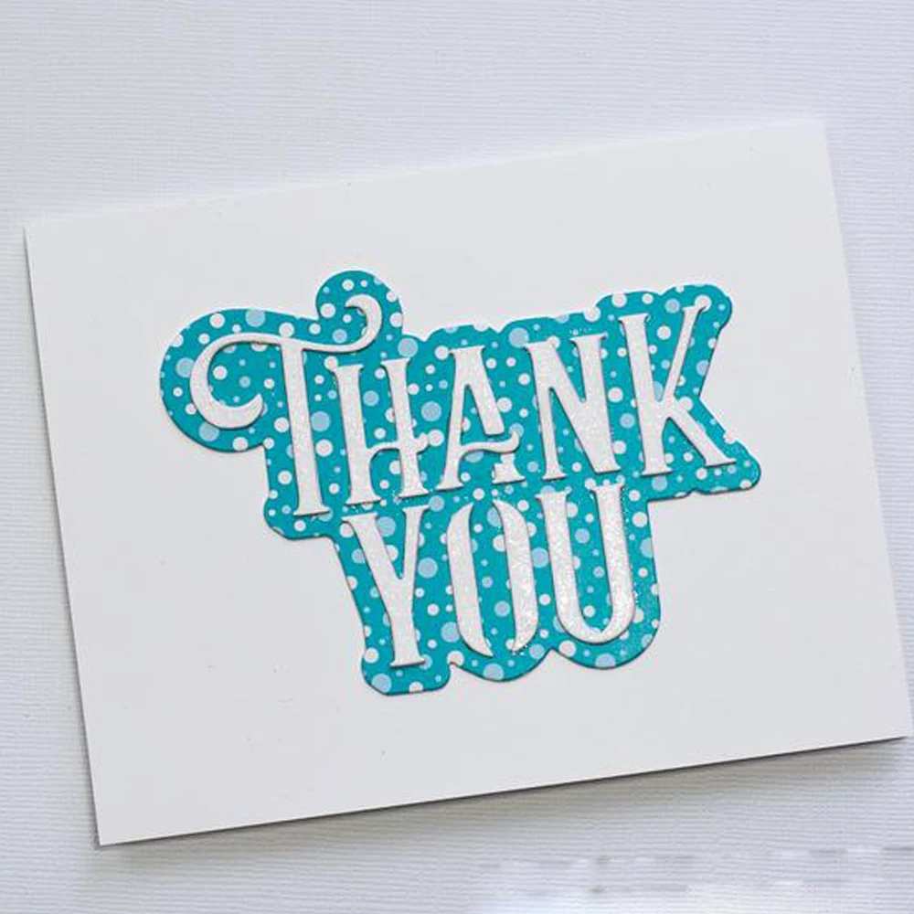 Благодарим Вас квадратная рамка ежегодное кольцо режущие штампы трафареты