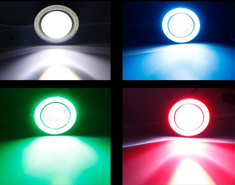 2 шт. Водонепроницаемый проектор LED для освещения в тумане светильник объектив COB