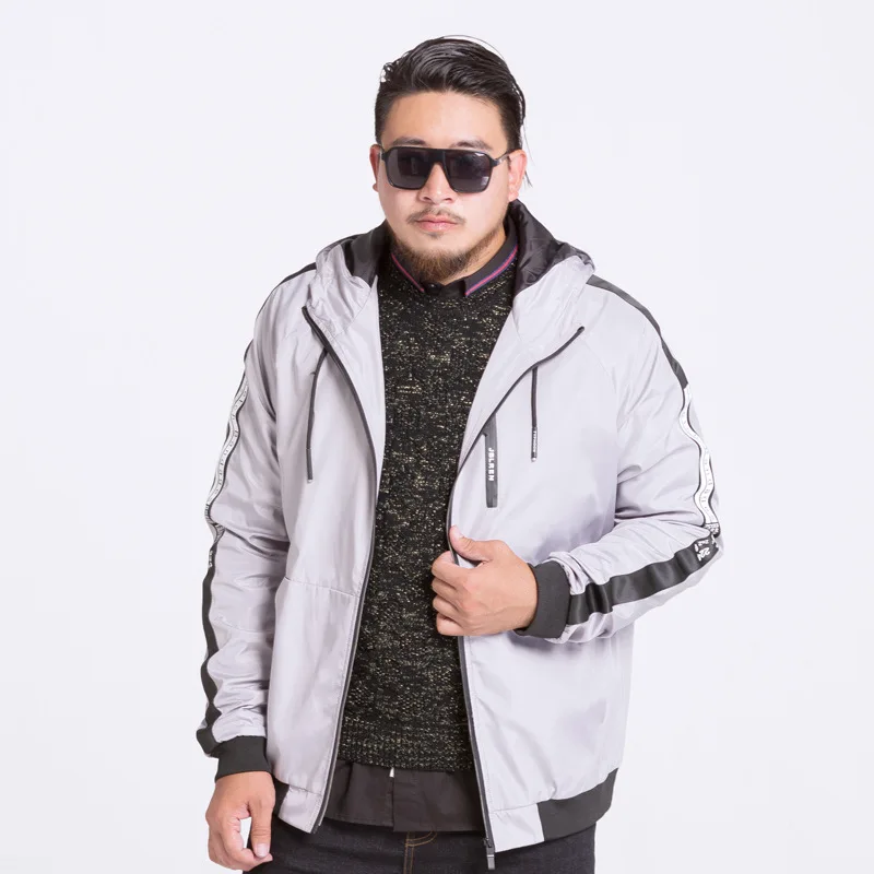 8XL 7XL 6XL Plus Size Men's Classic Hooded Bomber Jacket Spring Fashion Parka Coats Men Waterproof Windbreaker Army Jaqueta JK86 | Мужская