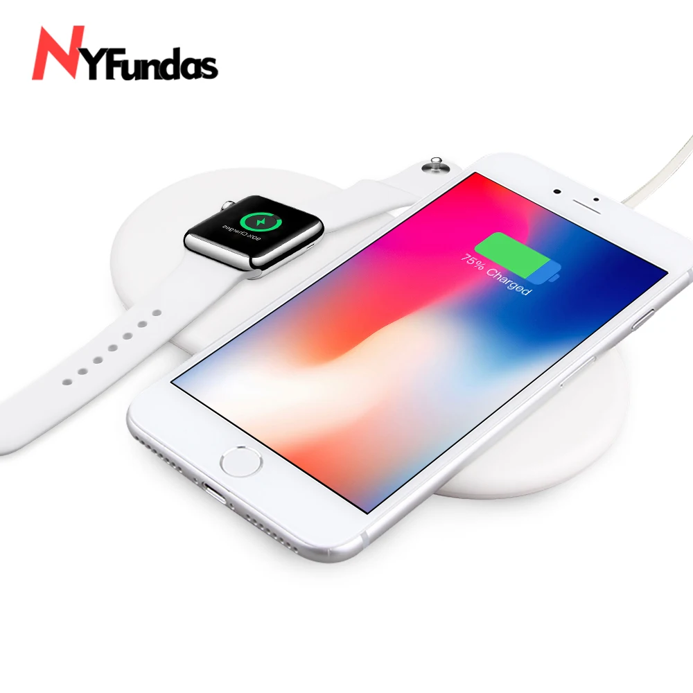 Qi 10 Вт Беспроводное зарядное устройство для Apple Watch Series 2 3 4 Быстрая зарядка Iphone 11 Pro Max XS MAX XR 8 plus X Iwatch док-станция