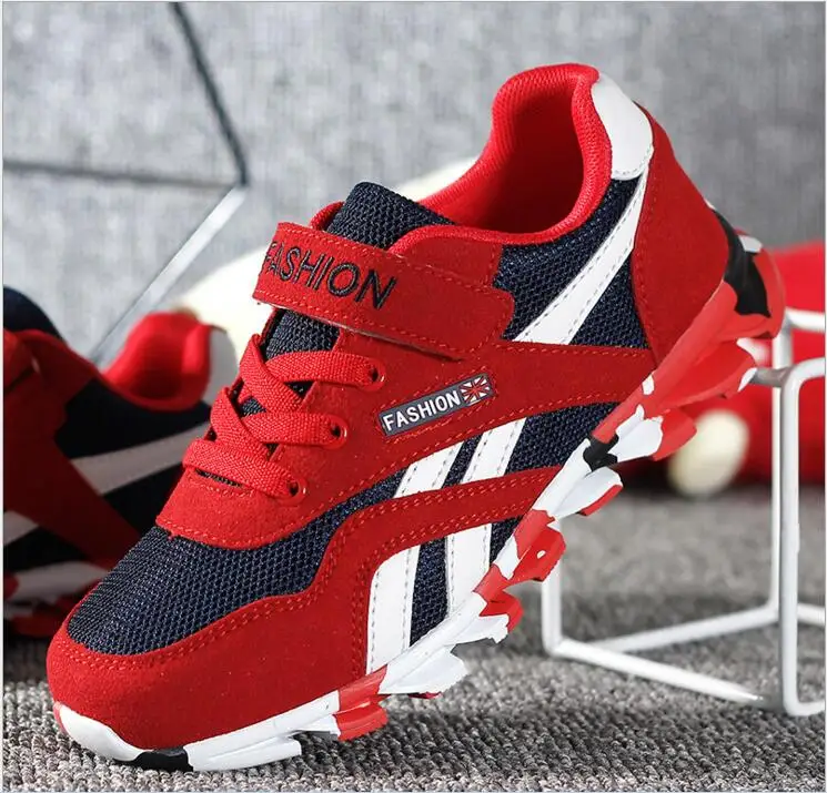 Высокое Качество Дети Повседневная Shoes Дышащий Заклинание Цвет Сетки Sport Fashion Kids