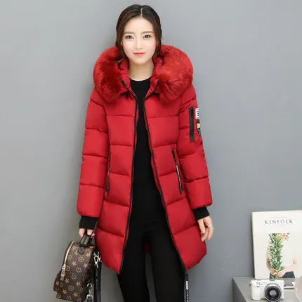 

KMETRAM 2020 New Fashion Winter Jacket Women With Big Fur Collar Warm Thick Padded Cotton Parka Jaqueta Feminina Inverno HH317