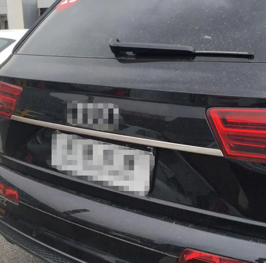 Стайлинг автомобиля из нержавеющей стали задняя матовая крышка багажника