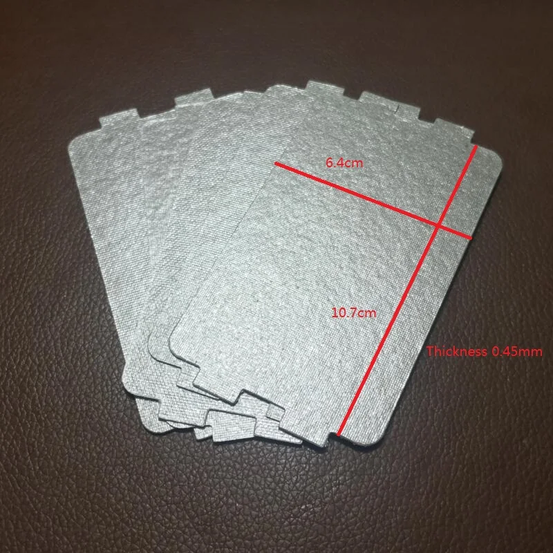 

5PCS/lot Microwave Oven Mica Plate Sheet 0.45mm Thicker 10.7X6.4cm