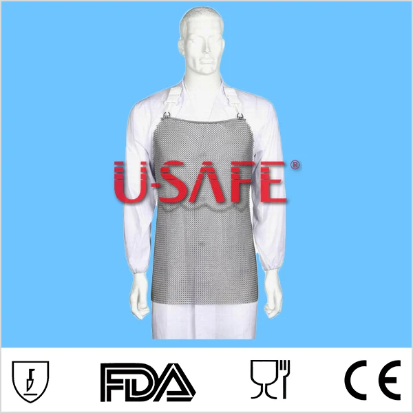

Stainless steel chain mesh anti resistant apron slaughterhouse apron
