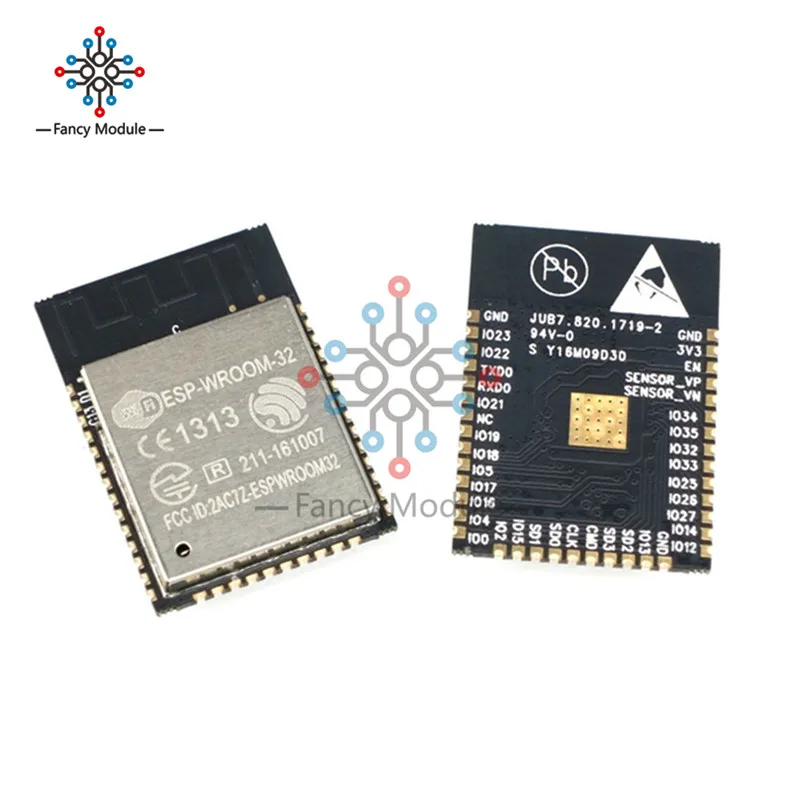 

Двухъядерный процессор ESP-32S, ESP-WROOM-32, ESP32, ESP-32, Wi-Fi, Bluetooth, MCU ESP-32 с низким энергопотреблением