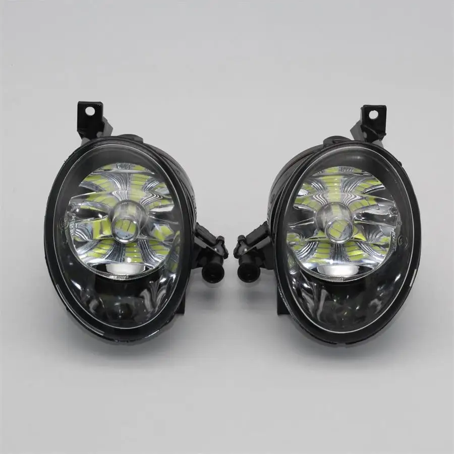 Pair Автомобильный светодиодный светильник для VW Caddy Touran 2011 2012 2013 Новинка спереди светодиодный туман светильник светодиодные противотуманные лампы с светодиодный лампы - Цвет: Pair