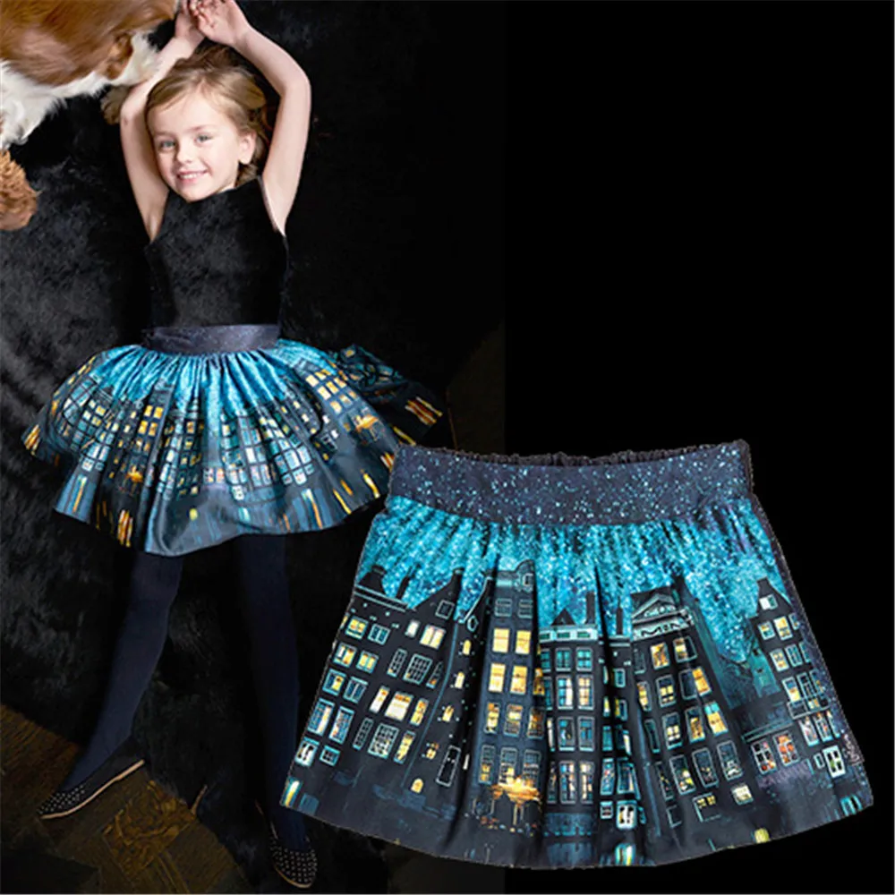 Одежда для девочек юбки маленьких детей популярные детская одежда детские с