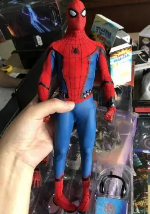 HC горячие игрушки Совместимые Marvel Мстители Человек-паук 30 см BJD Суставы подвижные фигурки игрушки Человек-паук Герой