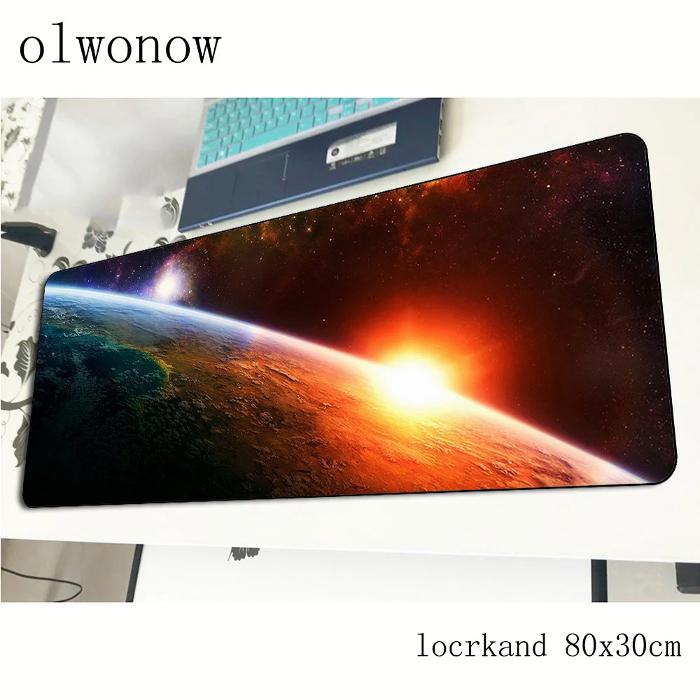 Игровой коврик для мыши locrkand с солнечной системой 80x30 см большой игровой домашний
