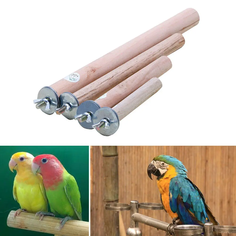 

2019 Newest Hot Bird Cage Perches Stand Platform Chew Toy Paw Grinding Clean for Parrot Parakeet