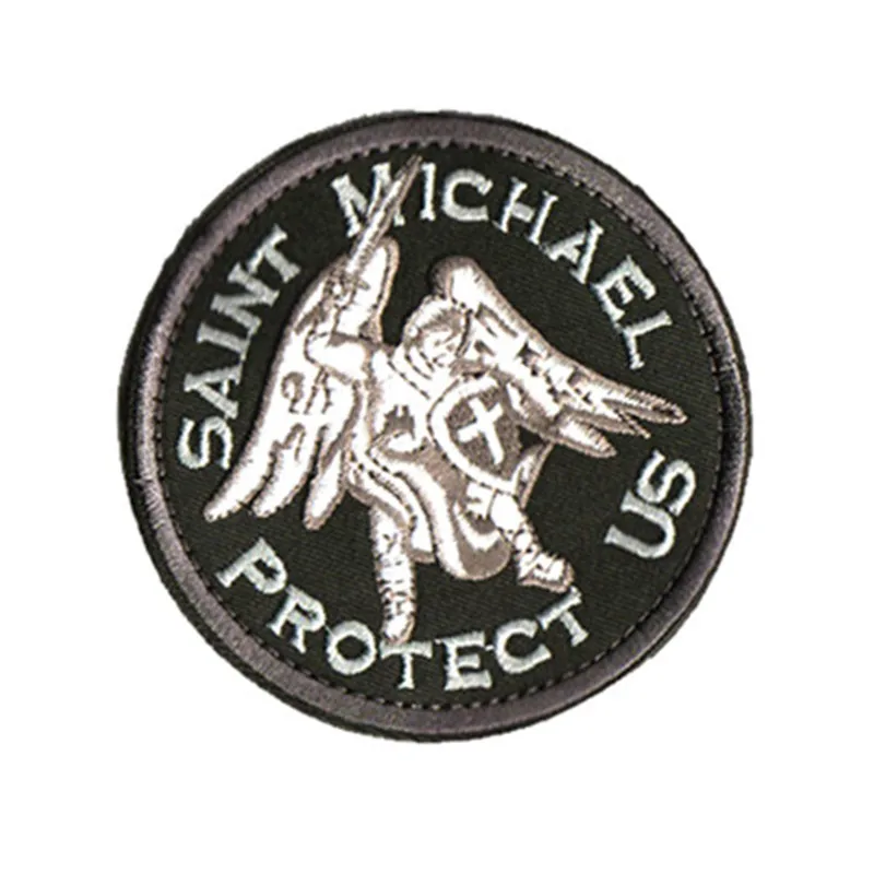 Нашивка с аппликацией эмблема значок ангела-хранителя Святого Майкла защитные