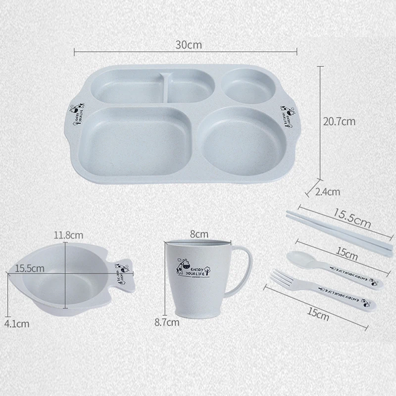 Набор детской посуды из мультфильма 5 шт./компл. | Дом и сад