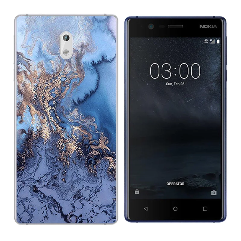 Мягкий ТПУ для Nokia 3 чехол Nokia3 Силиконовая задняя крышка Pine Чехлы телефона с