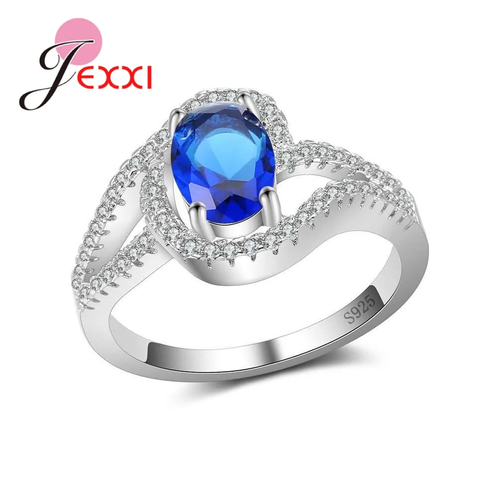 

Crystal Jewelry Finger Rings Popular Good Selling 925 Sterling Silver Cubic Zirconia Better Present For Women Ladies