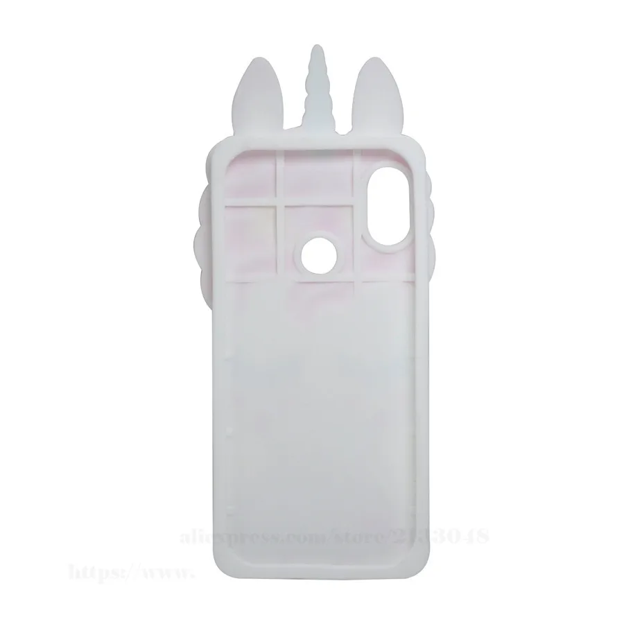 Чехол для huawei P Smart 2019 чехол 3D мультфильм Застенчивый Единорог POT-LX1 POT-LX3 горшок LX1