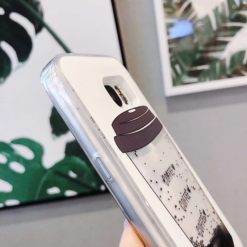 Чехол-накладка с жидкими блестками для Samsung Galaxy S8 plus S7 Edge S9 |