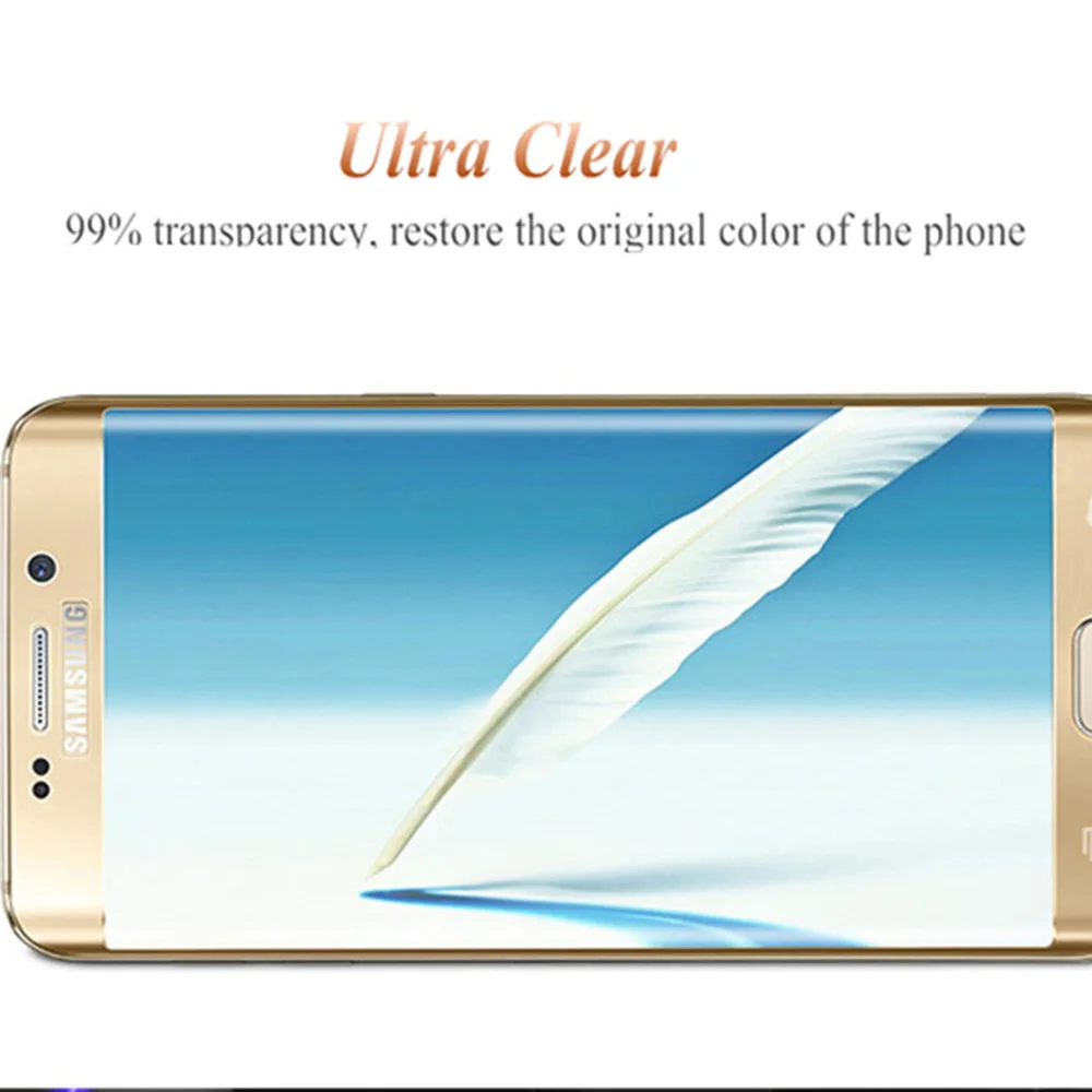 3D полное покрытие для Samsung Galaxy S6 Edge Plus Защитное стекло экрана телефона закаленное