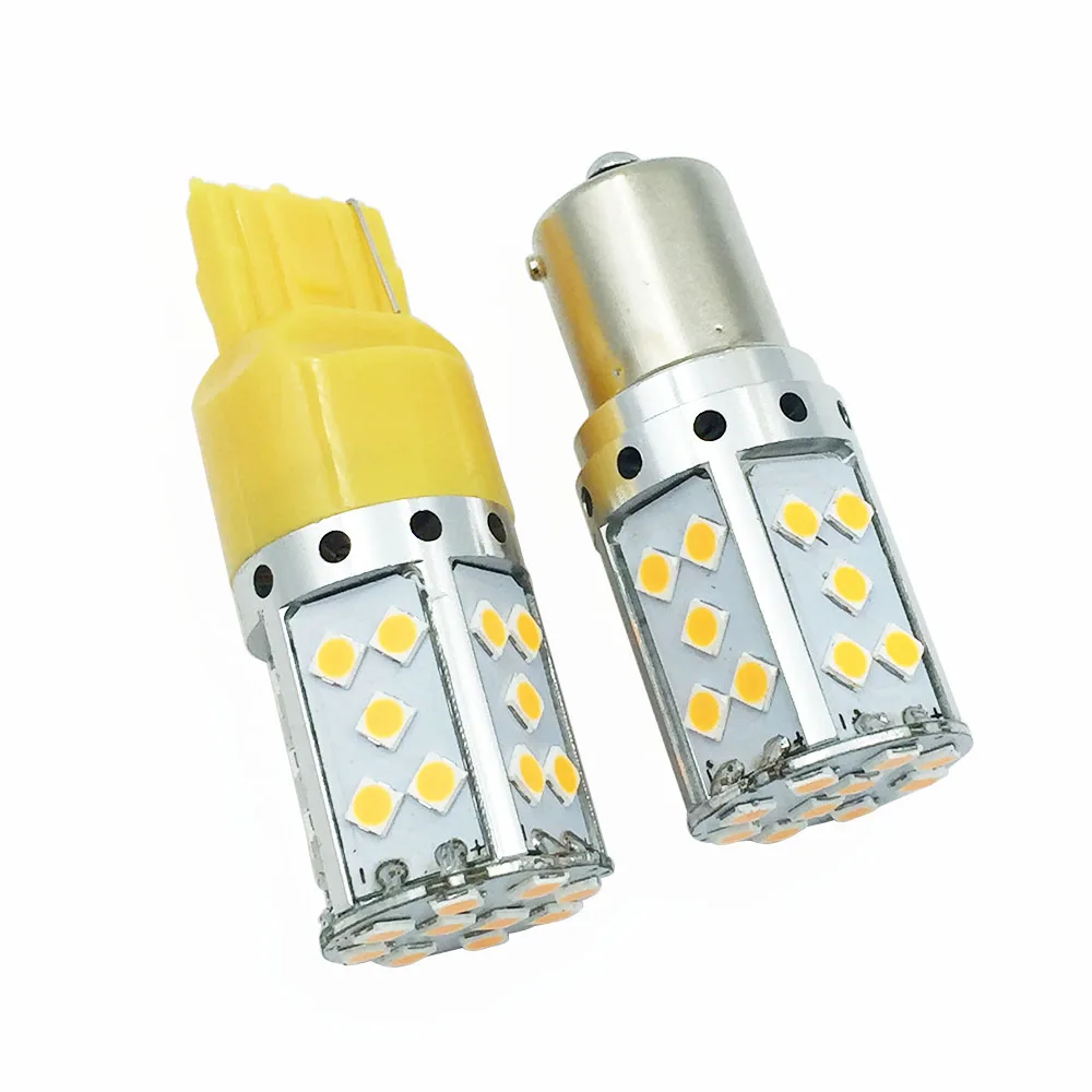 YSY 4X1156 BA15S PY21W автомобильный Canbus токарный сигнальный фонарь T20 7440 P21W 3030 35SMD