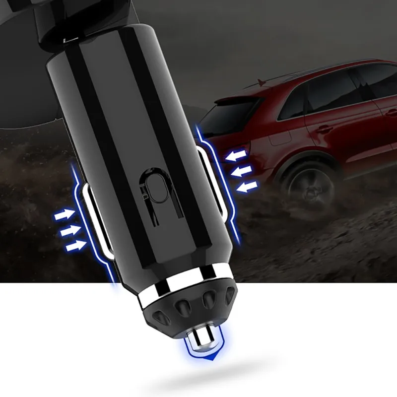 Двойной usb-порт 3-полосная Автомобильная розетка для автомобильного