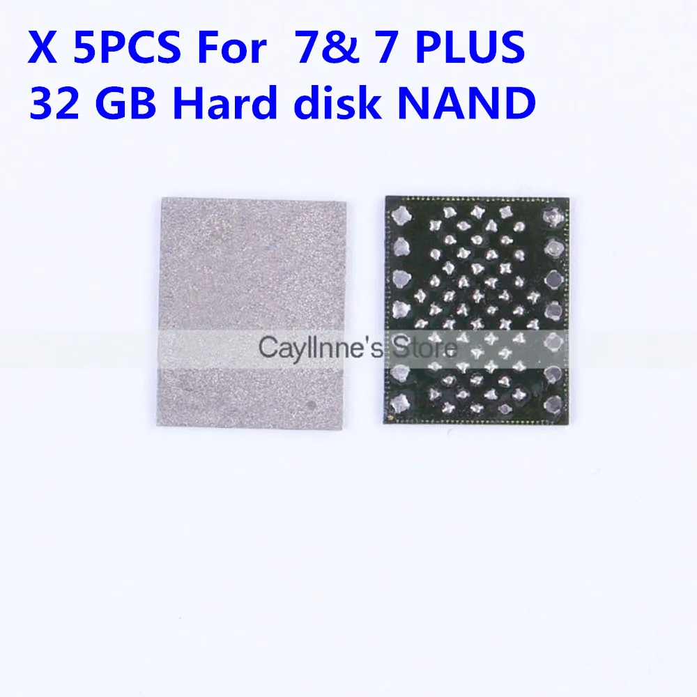 5 шт./лот для iPhone 7 & PLUS жесткий диск NAND флэш память IC 32 Гб HD чип запрограммирован с и