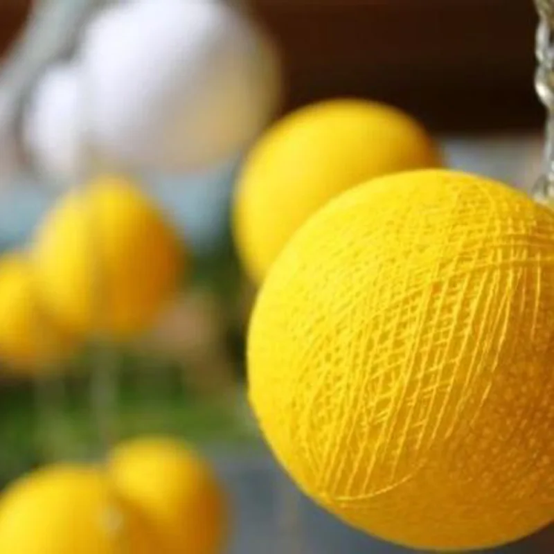 

1m-4m Romantic Lovely White&Yellow String-Light Battery Garland Party-Decoration Fairy Powered Christmas Wedding