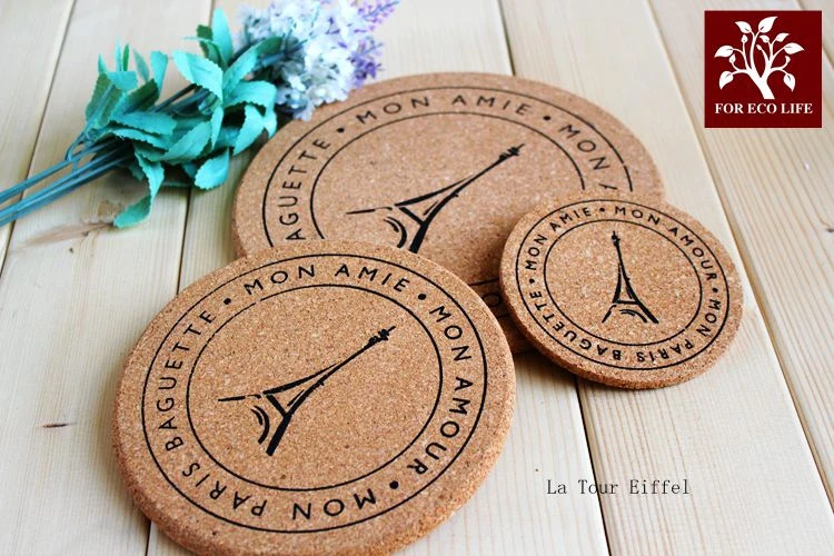 Высокое качество Япония Zakka Стиль Мягкий Деревянный Круглый подстаканник Coaster