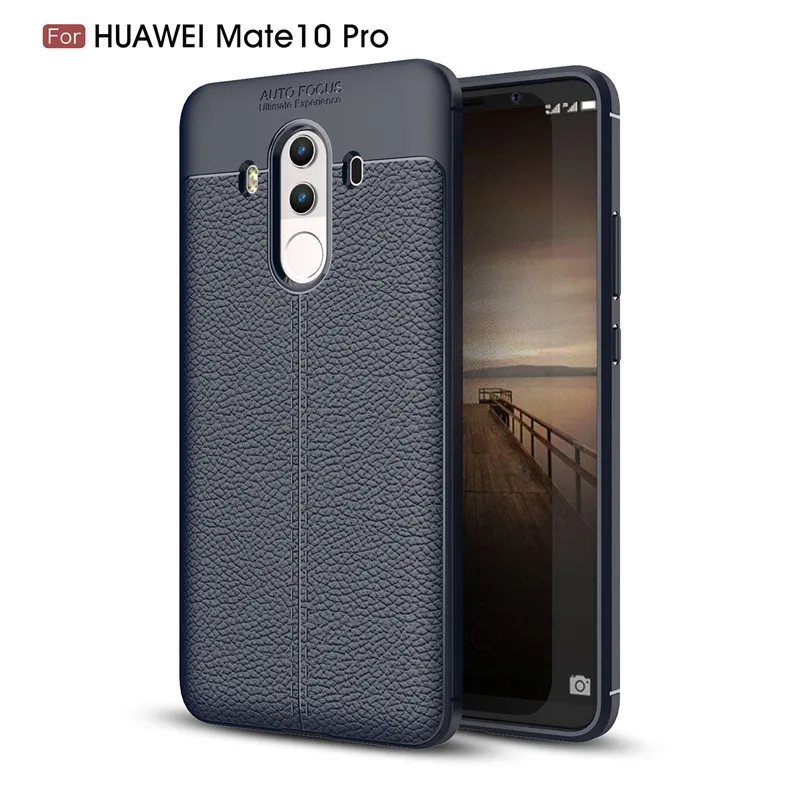 LIEVE Amor чехол для huawei mate 9 10 Pro личи кожа текстура из искусственной кожи Мягкий ТПУ