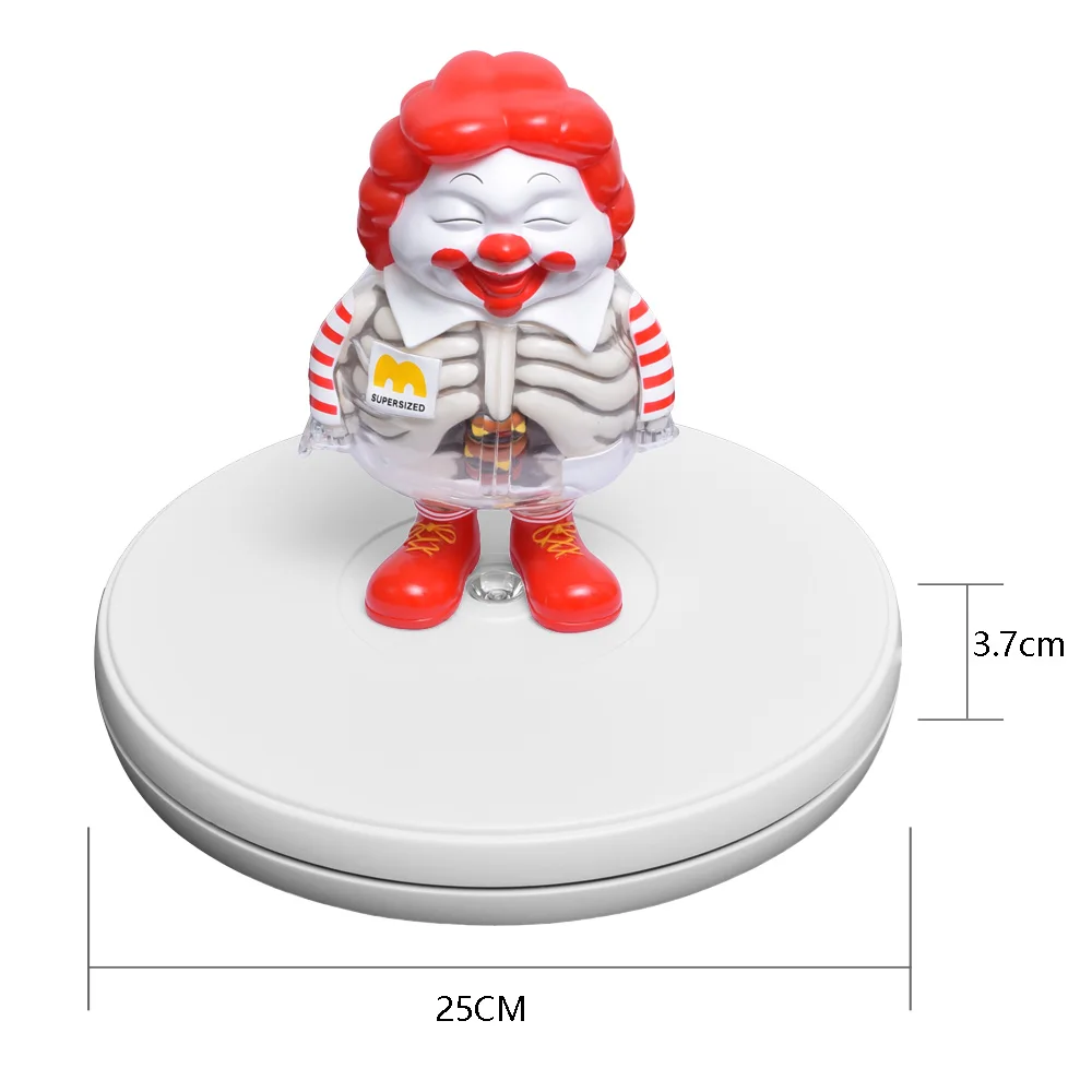 Fotoconic белый 25 см LED фото 360 градусов Электрический вращающийся поворотный стол fr
