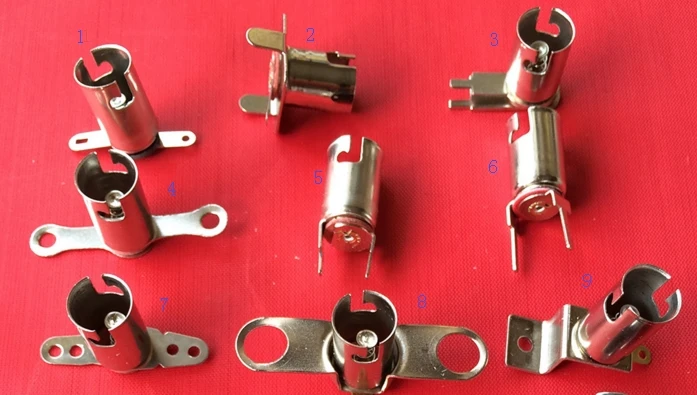 

mix 9kinds b9 ba9s lamp holders light bases with rings