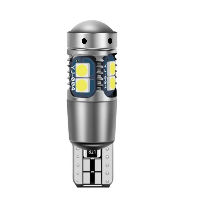 2 шт. T10 супер яркий 10 SMD 3030 светодиодный Canbus без ошибок Авто парковочный светильник W5W автомобильный клиновидный задний фонарь внутренняя лампа для чтения купольная лампа