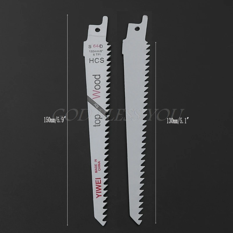 

2Pcs 6' Blades Reciprocating Saw Sharp S644D Extra Sabre Pruning For Wood Safety Dropshipping