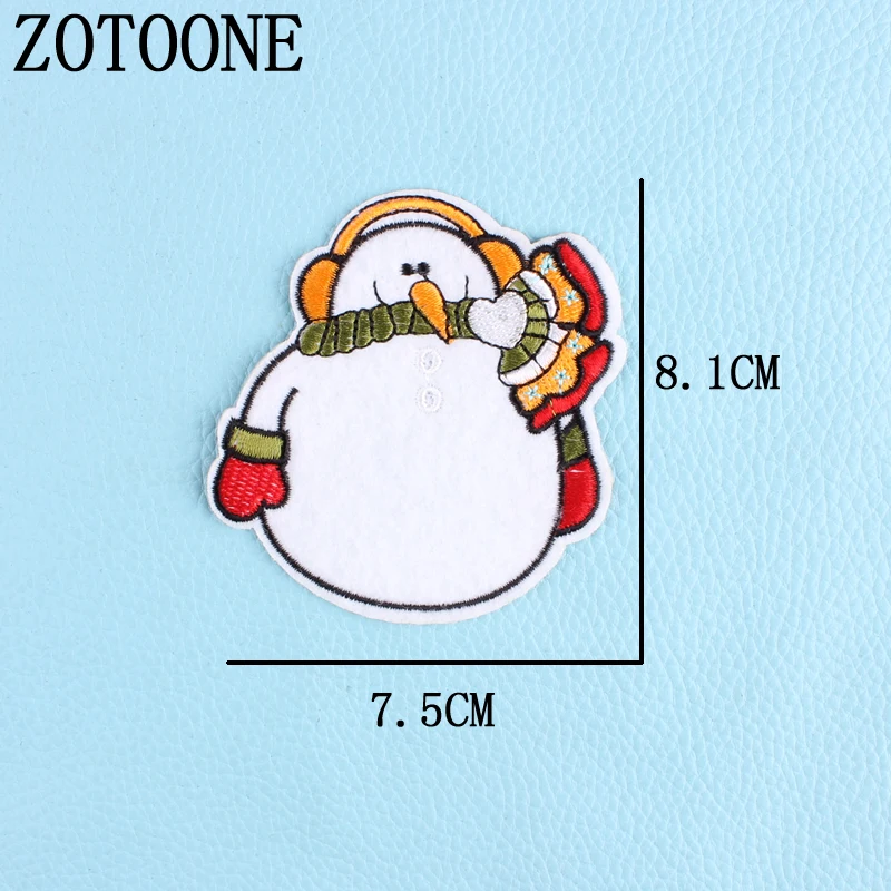 PE1028 ZOTOONE, рождественский стиль, нашивка для одежды, железная вышитая аппликация, милые нашивки, значок «Единорог», аксессуары для одежды DIY H - Цвет: PE1028