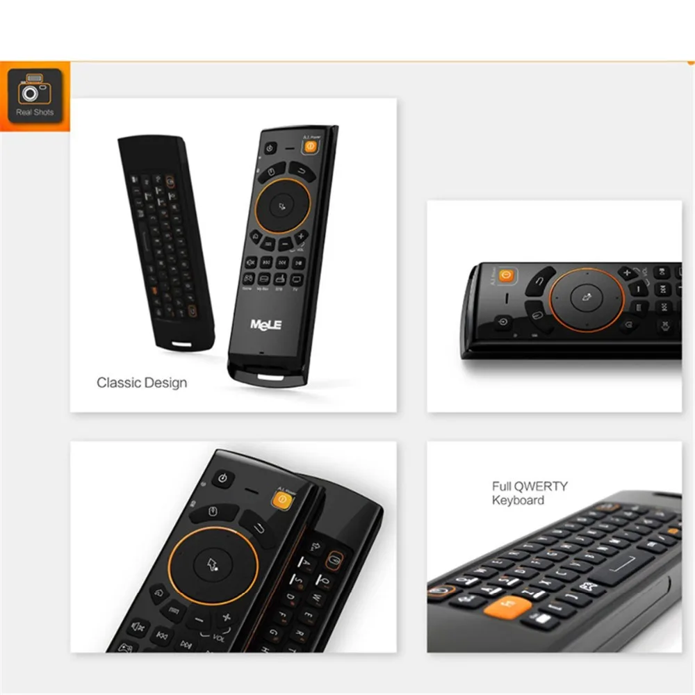 2,4 GHz Fly Air mouse Mele F10 Deluxe Draadloze Toetsenbord Afstandsbediening met IR Leerfunctie для Android tv Box