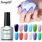FairyGlo 10 мл гель для ногтей One Step нет необходимости базовый верхний Праймер УФ светодиодный ная лампа Гибридный лак удачный лак штамповка 3 в 1 Гель-лак для ногтей