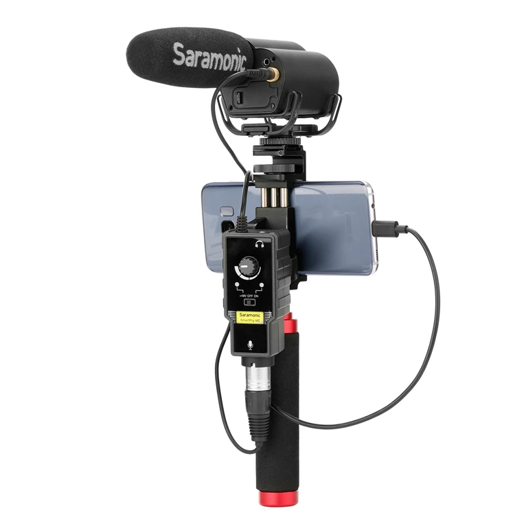 Saramonic XLR микрофонный адаптер Pream аудио Rig& Guitar интерфейс и usb type-C вход для смартфонов Android huawei samsung