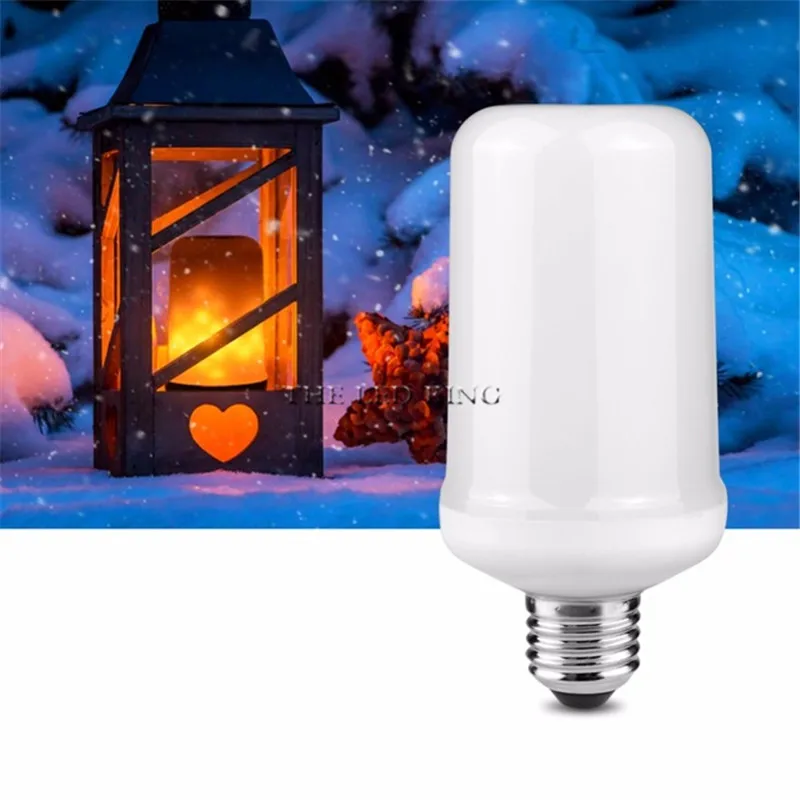 1 10X Новое поступление E27 E14 2835SMD светодиодный светильник с эффектом пламени огонь