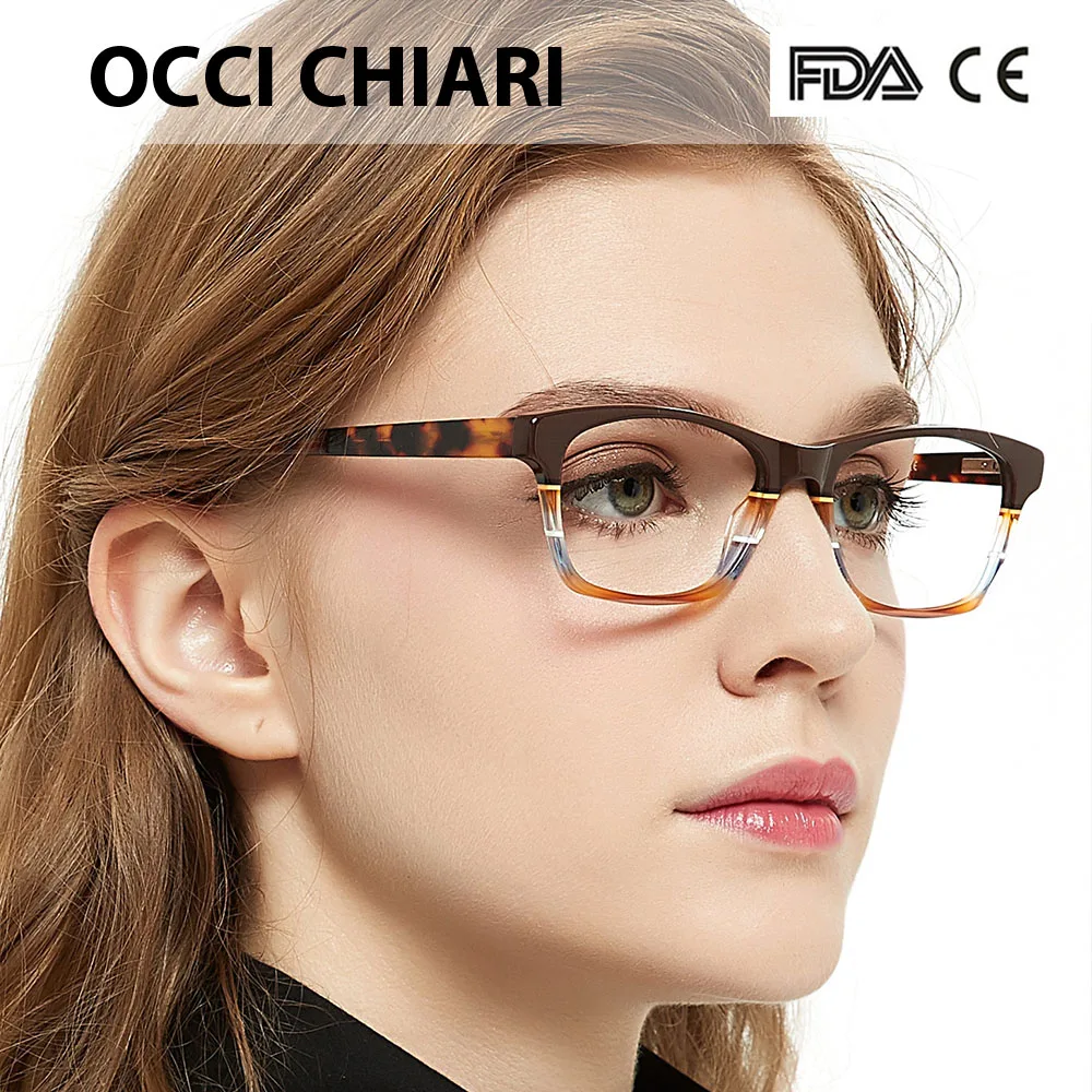 Фото OCCI CHIARI ручной работы итальянское мастерство рецептурные линзы медицинские стандартные прозрачные оправы для очков CEREA №1