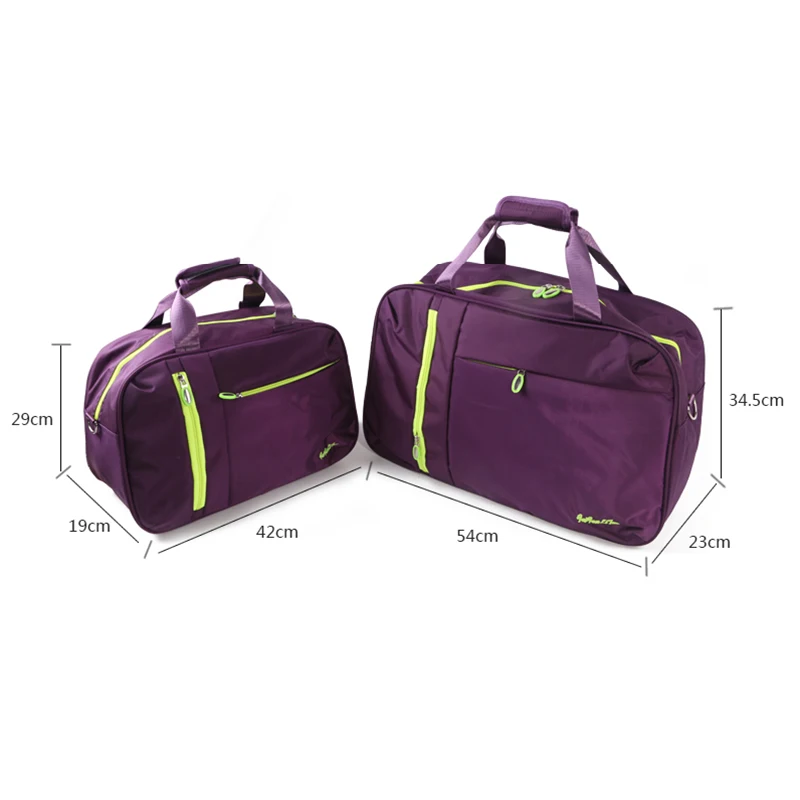 Wobag новая нейлоновая Повседневная одноцветная Сумка-тоут для багажа, водонепроницаемые женские дорожные сумки, мужские портативные дорожные сумки